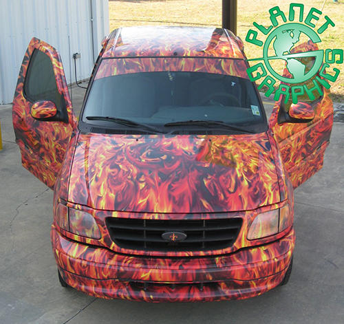 Vehicle / Building Wraps, Ford, Fire, Planet Graphics